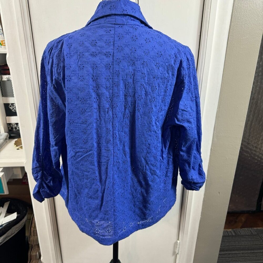 Culture Code Double Breasted Eyelet Jacket With P… - image 8